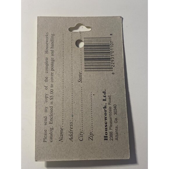 VTG Dollhouse Miniatures Door Knob House Numbers EagleDoor Knocker 4pc - Picture 12 of 12